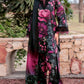 Luxury Black Floral Printed 3-Piece Lawn Suit
