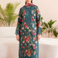 Luxury Emerald Green Floral Printed 3-Piece Lawn Suit