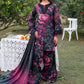 Luxury Black Floral Printed 3-Piece Lawn Suit