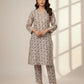 2-Piece Katan Silk Printed Suit