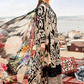 Luxury Black & Beige Botanical Printed 3-Piece Lawn Suit