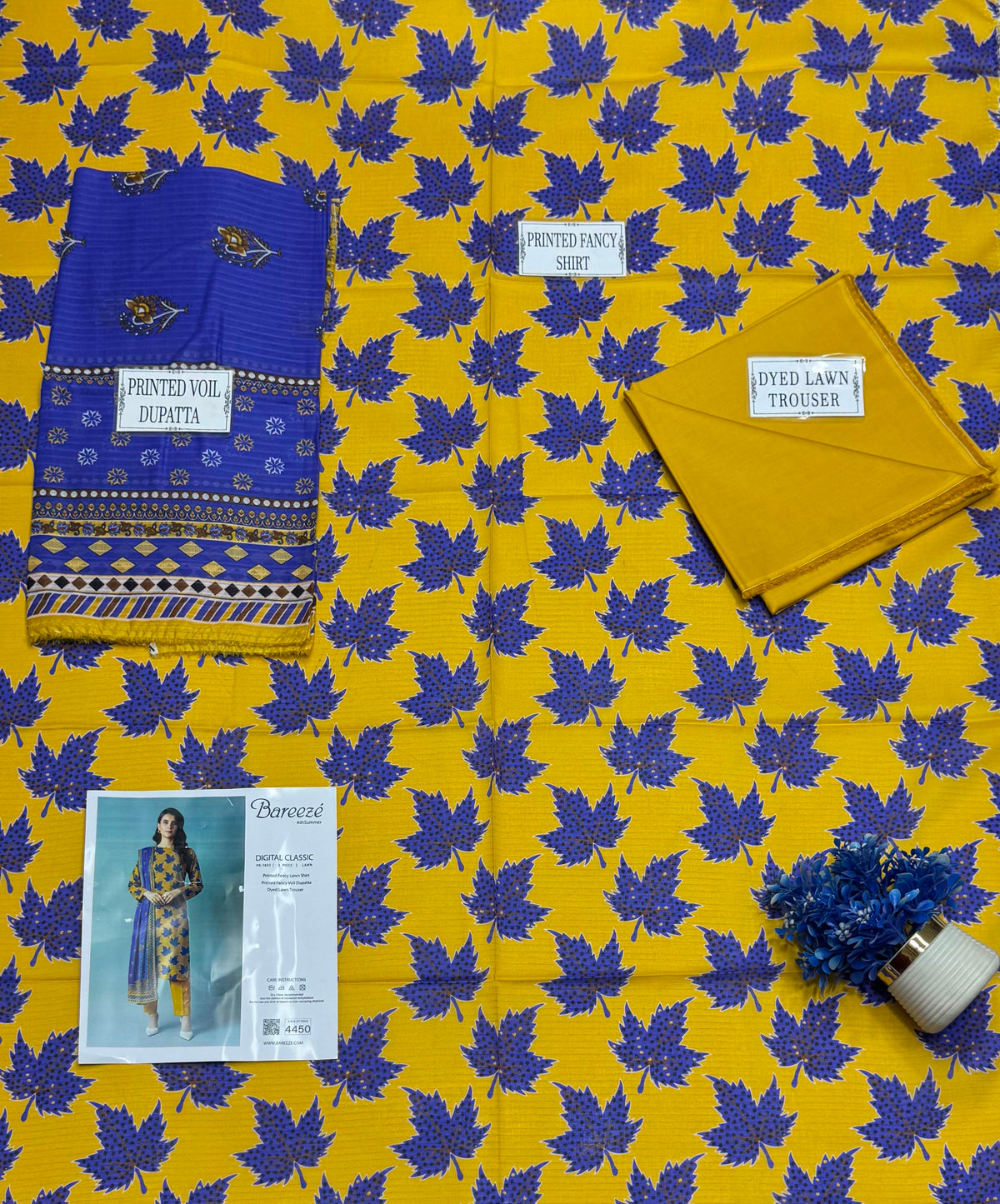 Mustard & Blue 3PC suite