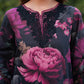 Luxury Black Floral Printed 3-Piece Lawn Suit